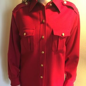 Faconnable red jacket. 100% wool. New